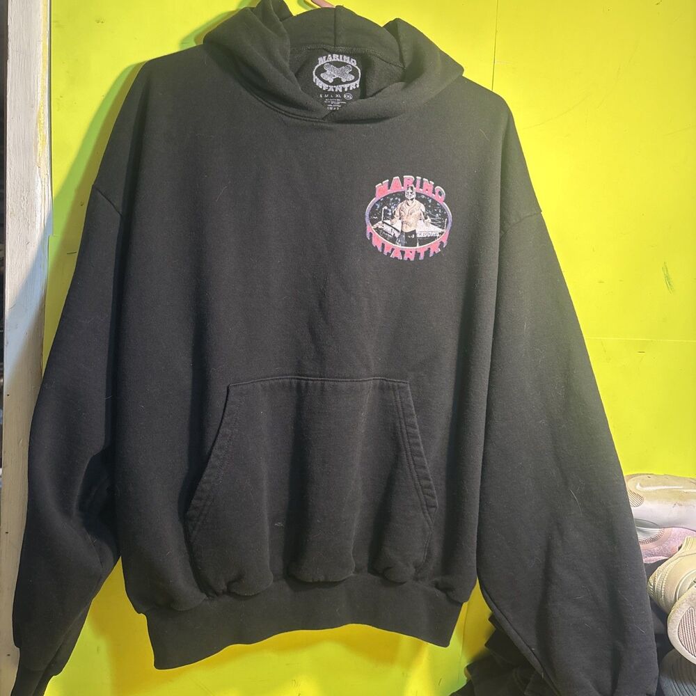 Black Marino Infantry Rey Mysterio San Diego Exclusive Hoodie Mens XXL!